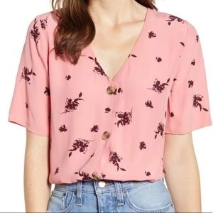 Nordstrom Something Navy blouse in XS - great condition!